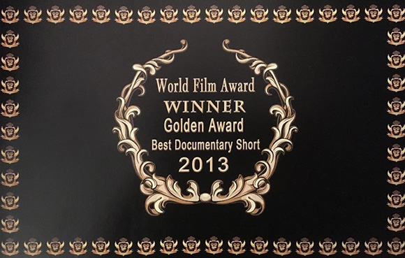 World Film Award Best Documentary Short 2013 from the Spiritual Film Festival, Jakarta