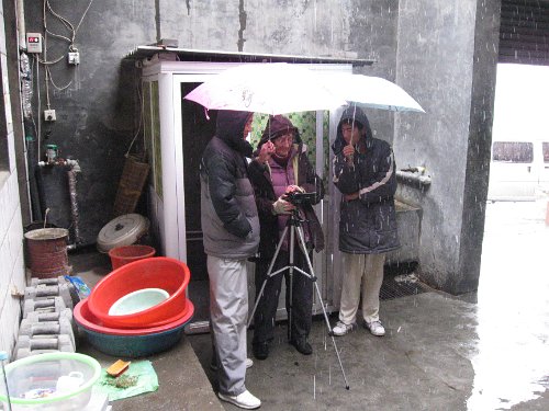 7 filming in the snow at the kungfu school